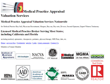 Tablet Screenshot of medicalpracticeappraisal.com